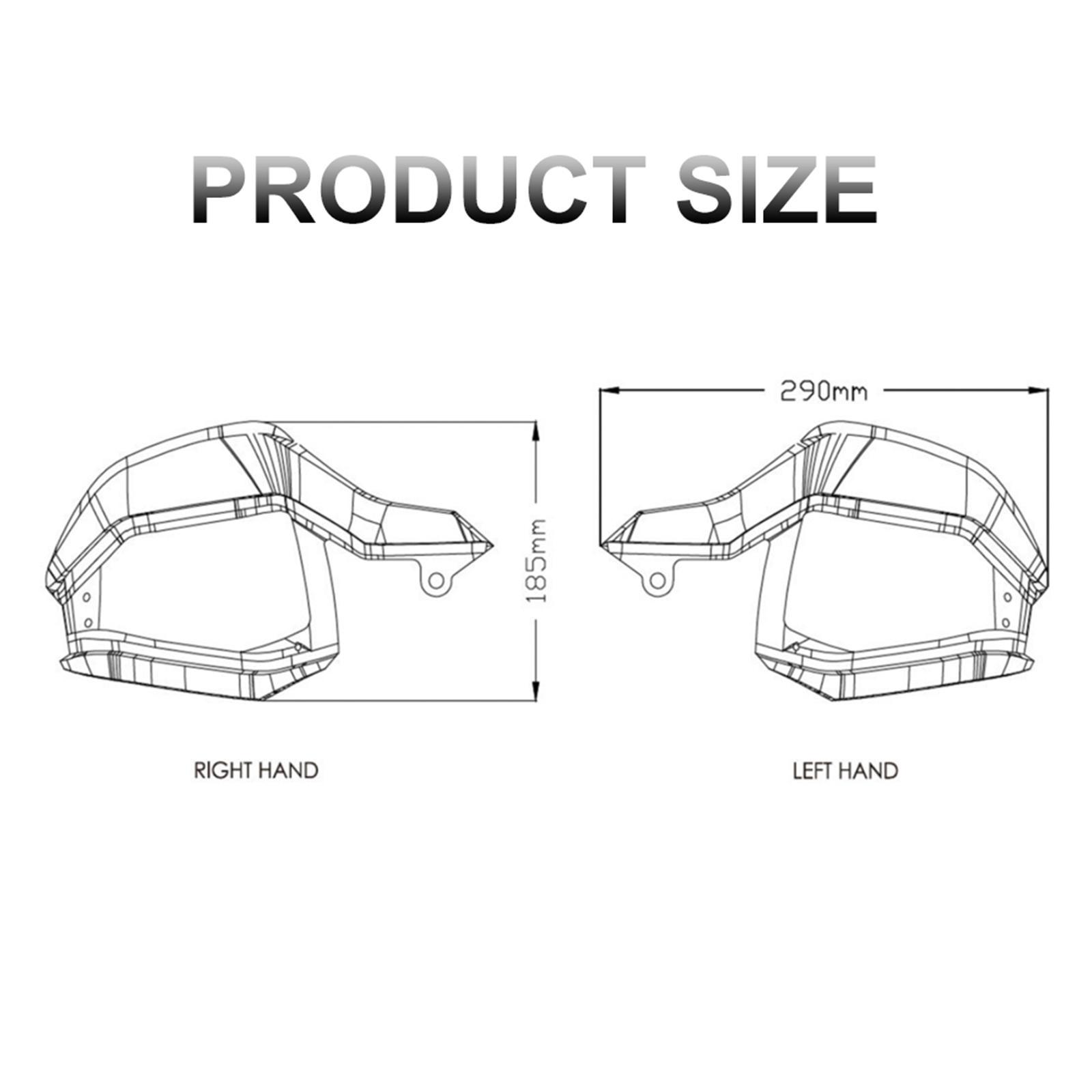 1 Pair Motorcycle Handguards Protector Windscreen for Honda X-Adv 750 17-20