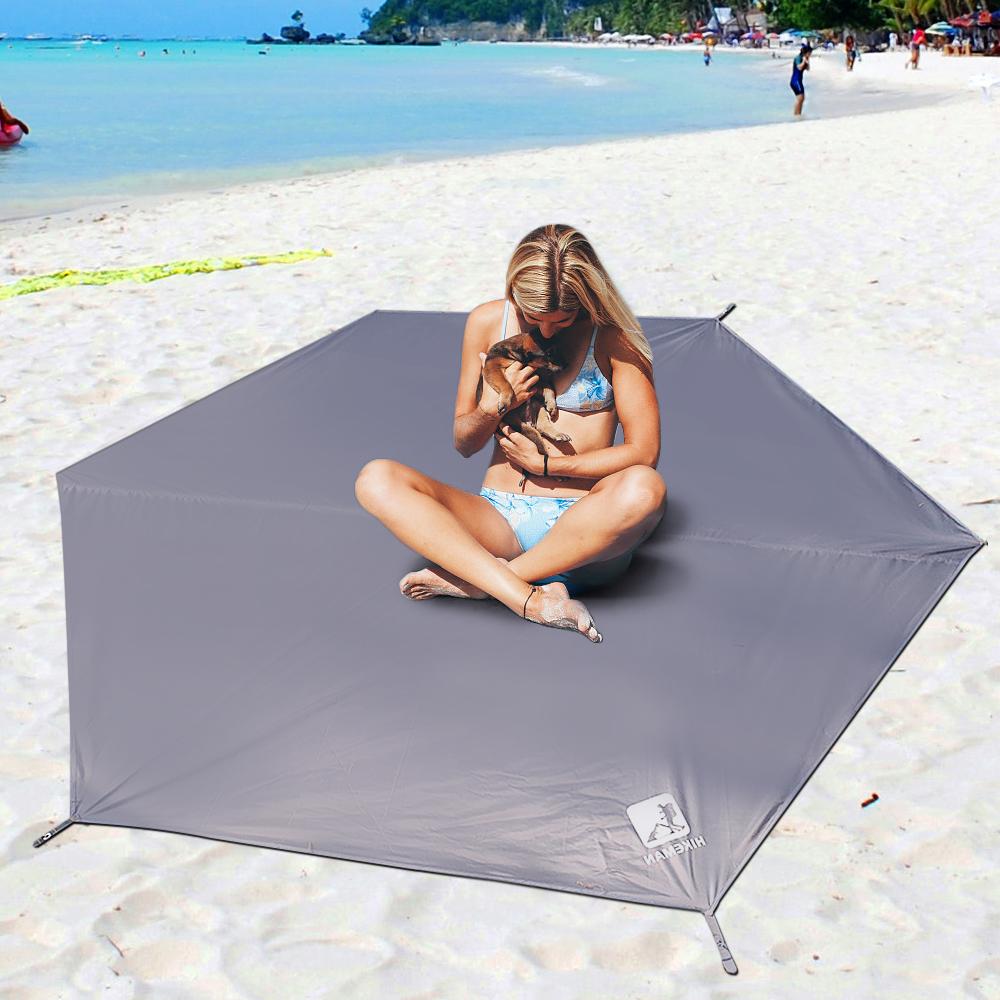 Waterproof Camping Tarp Thicken Picnic Mat Durable Beach Pad Octagonal Tent Mat Tent Footprint Sun Canopy Ground Sheet