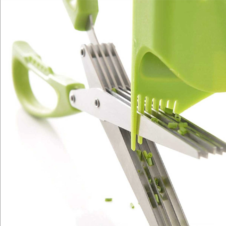 Mastrad - Kéo cắt rau thông minh màu xanh lá