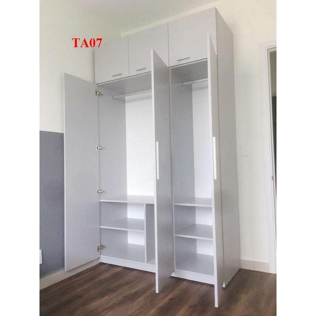 Tủ quần áo thiết kệ hiện đại - Tủ quần áo gỗ MDF  TA07- Nội thất lắp ráp Viendong Adv