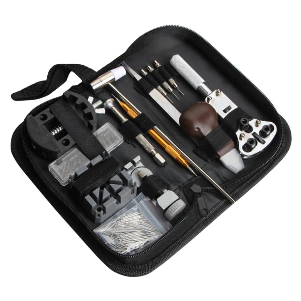 136pcs Watch Repair Kit Case, Spring Bar Tool Set, Watch Band Link Pin Tool