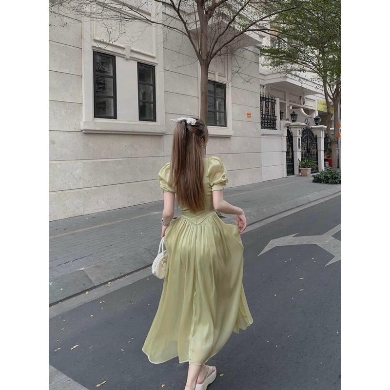 ĐẦM XOÈ NHÚN NGỰC NÚT BỌC