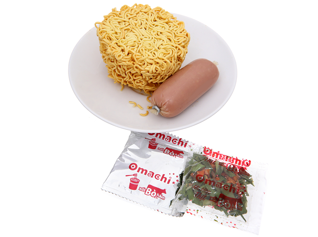 Thùng 24 ly mì khoai tây Omachi xốt bò hầm 113g