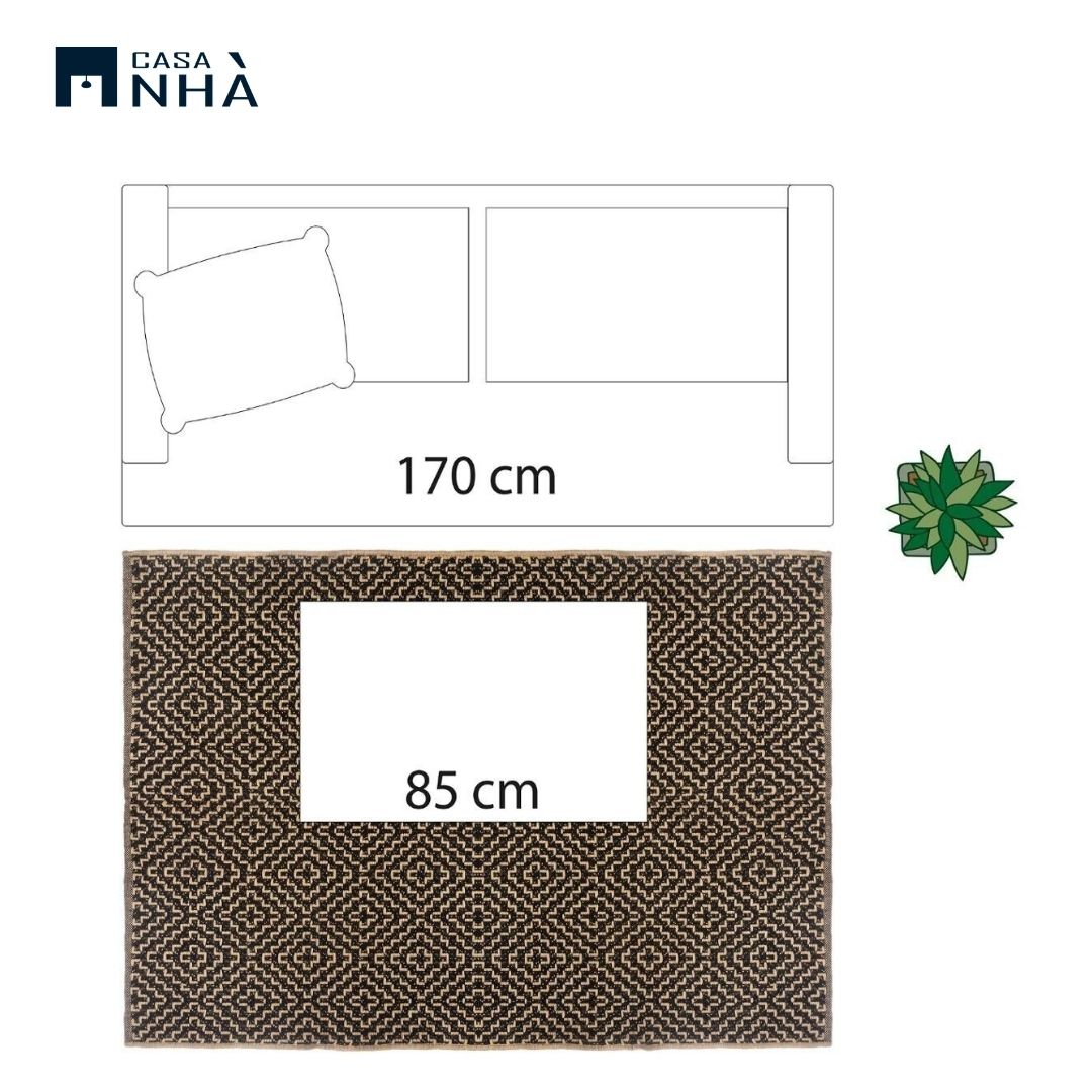 Thảm cotton trang trí nhà cửa COT CARPET 170x120cm