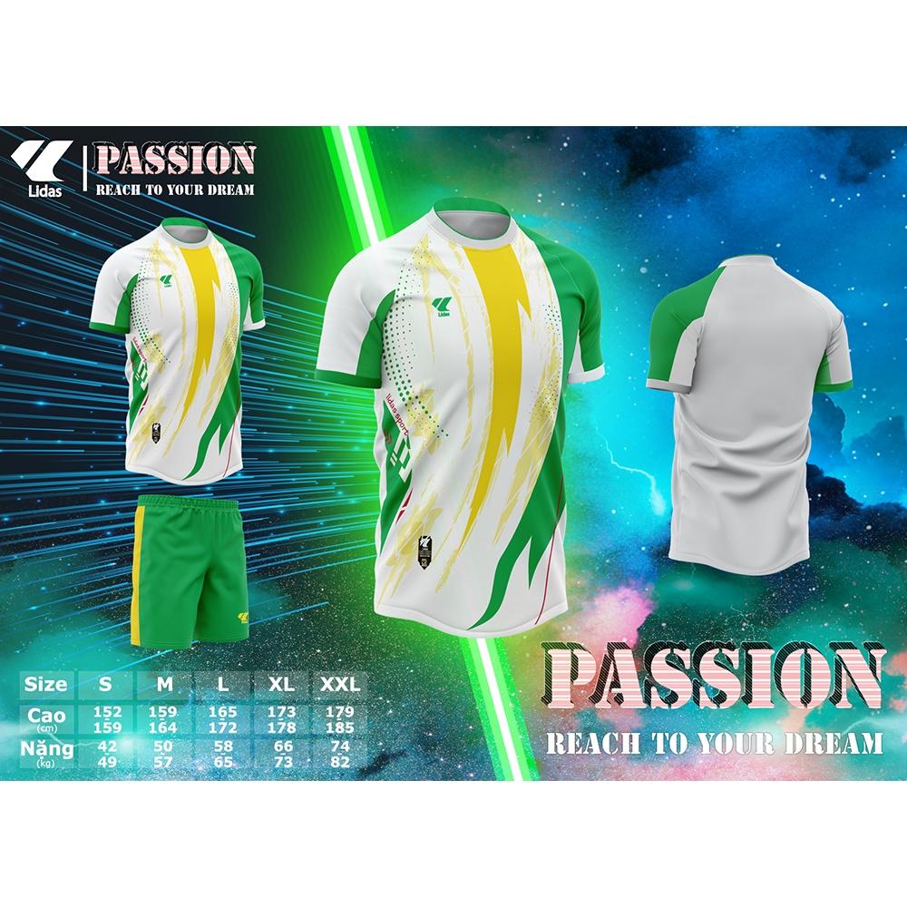 Bộ quần áo thể thao đá bóng Nam - Nữ LIDAS PASSION cao cấp - Nhiều màu sắc – Hàng chính hãng