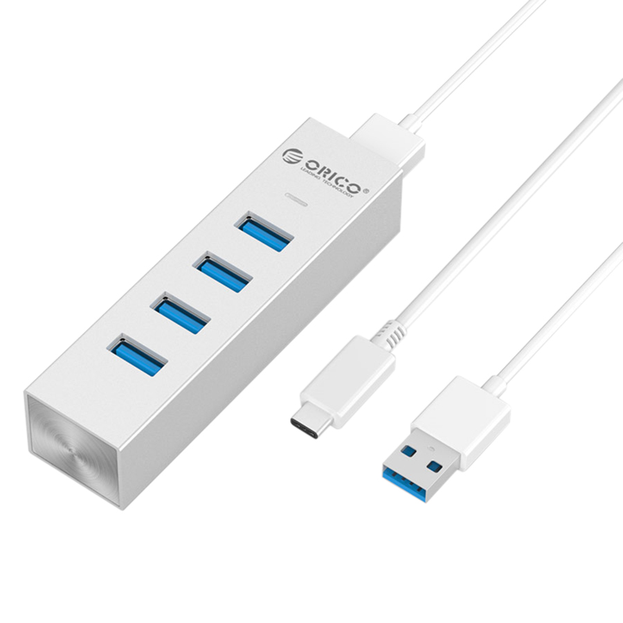 Hub USB 3.0 Type C Orico 4 Cổng ASH4-U3 - Hàng Chính Hãng