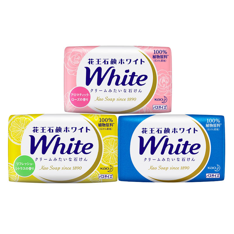 Combo 3 bánh xà phòng tắm trắng da KAO white Nhật Bản 3x130g