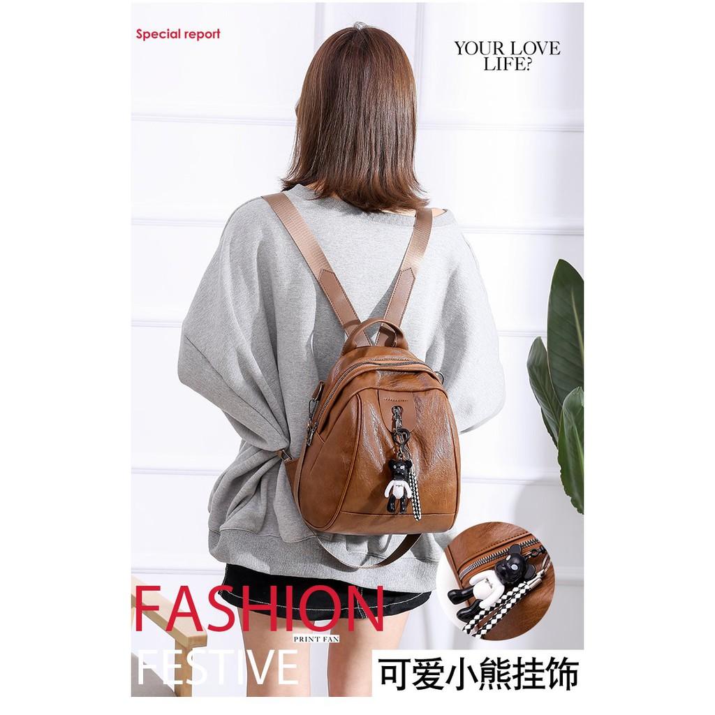 Balo + túi da nữ thời trang kèm móc khóa, bao đẹp siêu xinh TF1606200