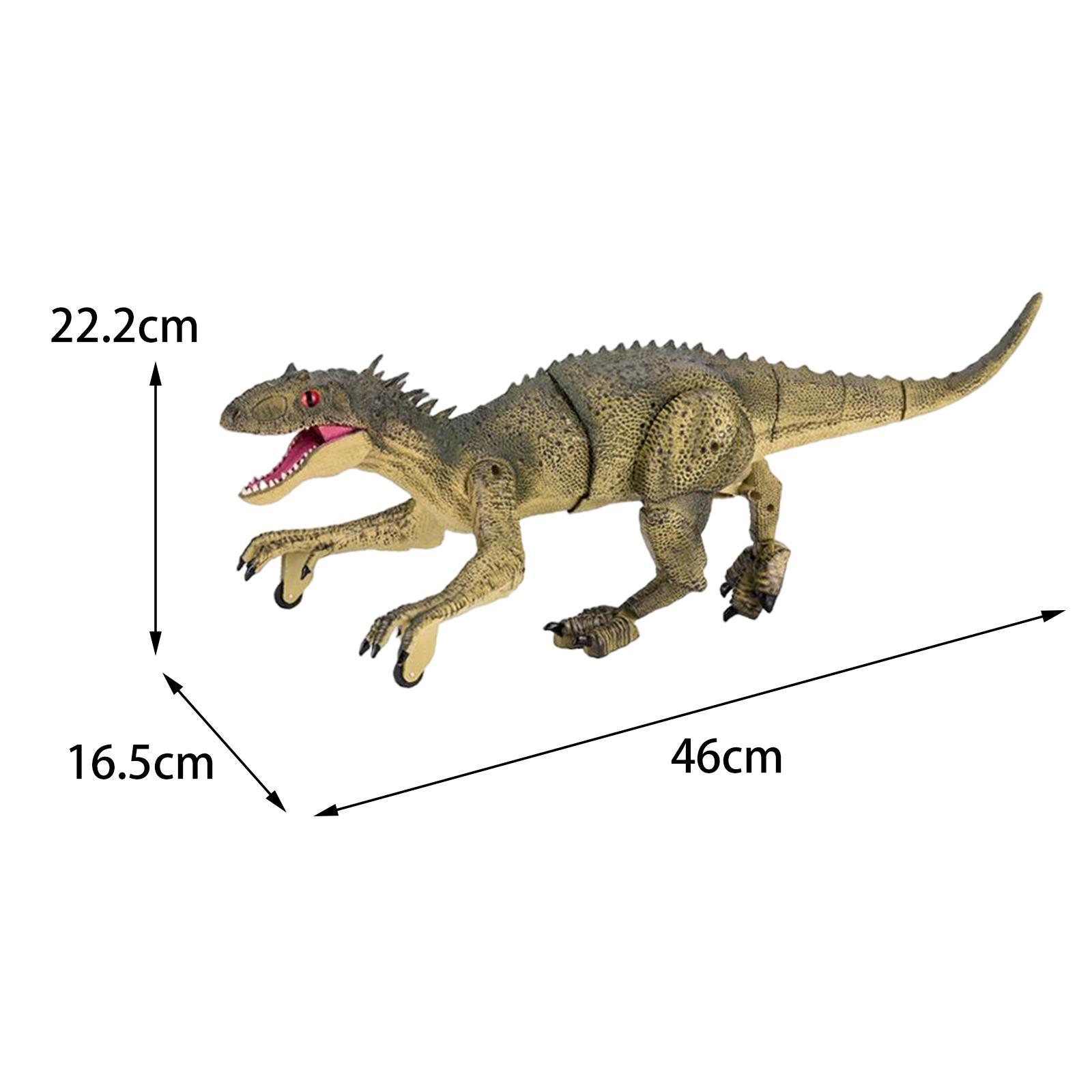 Remote Control Dinosaur Toy Realistic with Light Walking Dinosaur RC for Girls