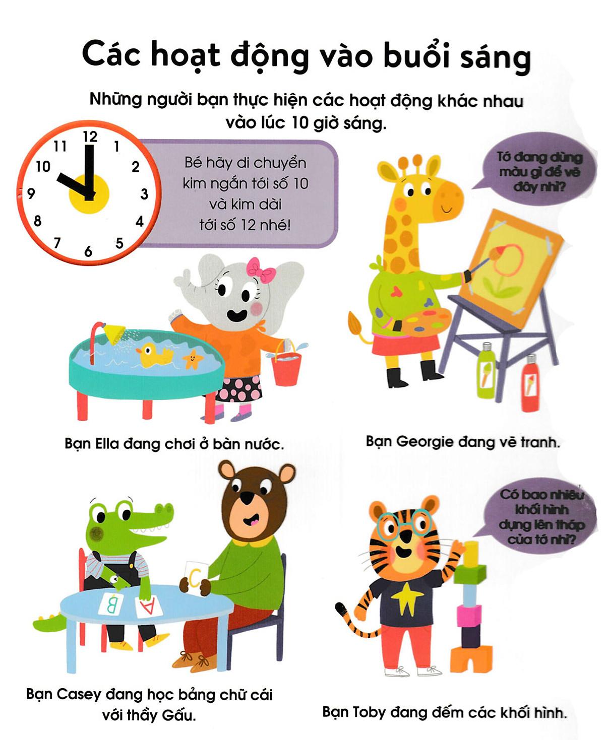 Cuốn Sách Đầu Tiên Của Bé - Chiếc Đồng Hồ (Dành Cho Bé Từ 3-5 Tuổi)