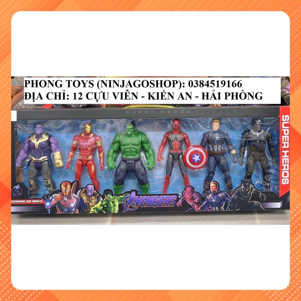 MÔ HÌNH BIỆT ĐỘI SIÊU ANH HÙNG MARVEL AVENGERS NHỰA ĐẶC CÓ ĐÈN PHÁT SÁNG