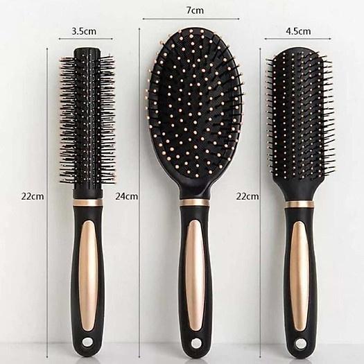 Sét 3 lược chải tóc chống rối tóc cao cấp gỡ rối, chải khô nhanh, bảo vệ tóc. Combo 3 lược chải tóc