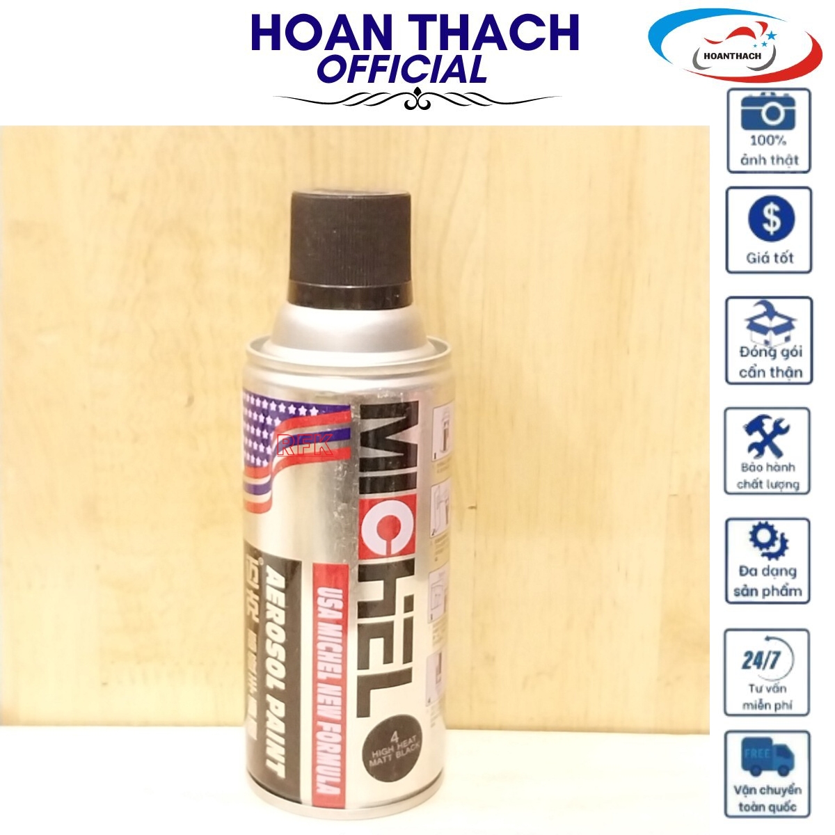 Sơn Chịu Nhiệt cho mọi dòng xe (Michel Aerosol Prait# 4 400Ml ) SP019559