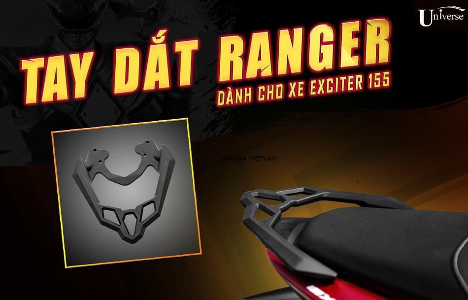 TAY DẮT KIỂU RANGER DÀNH CHO EXCITER 155 NHÔM ĐÚC