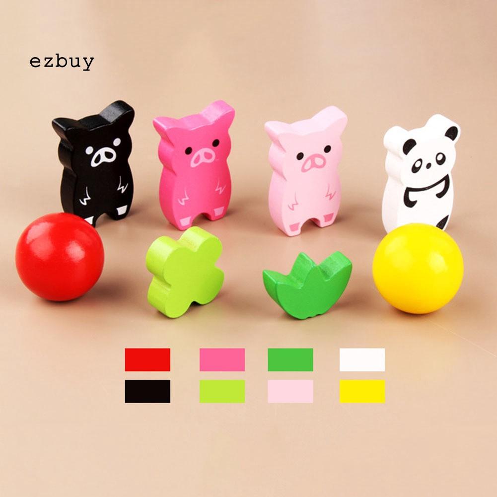 Bộ Đồ Chơi Xếp Hình Động Vật Bằng Gỗ