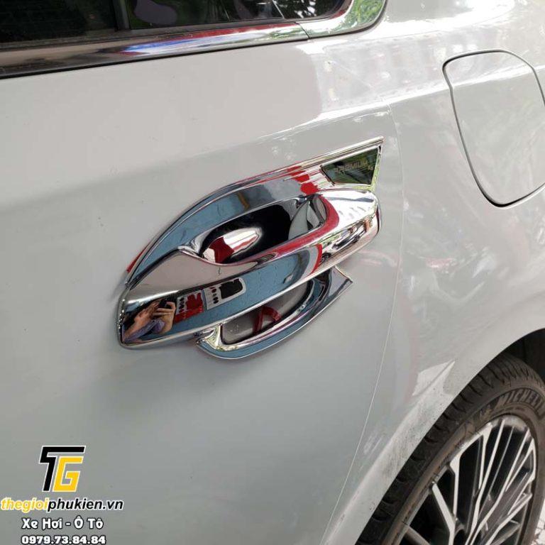 Bộ ốp tay nắm, hõm cửa xe Kia New K3 2022 mạ Crom