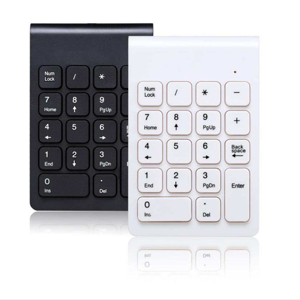 3X 2.4G Numeric Keypad USB Wireless Keypad with Mouse for Laptop Desktop Black