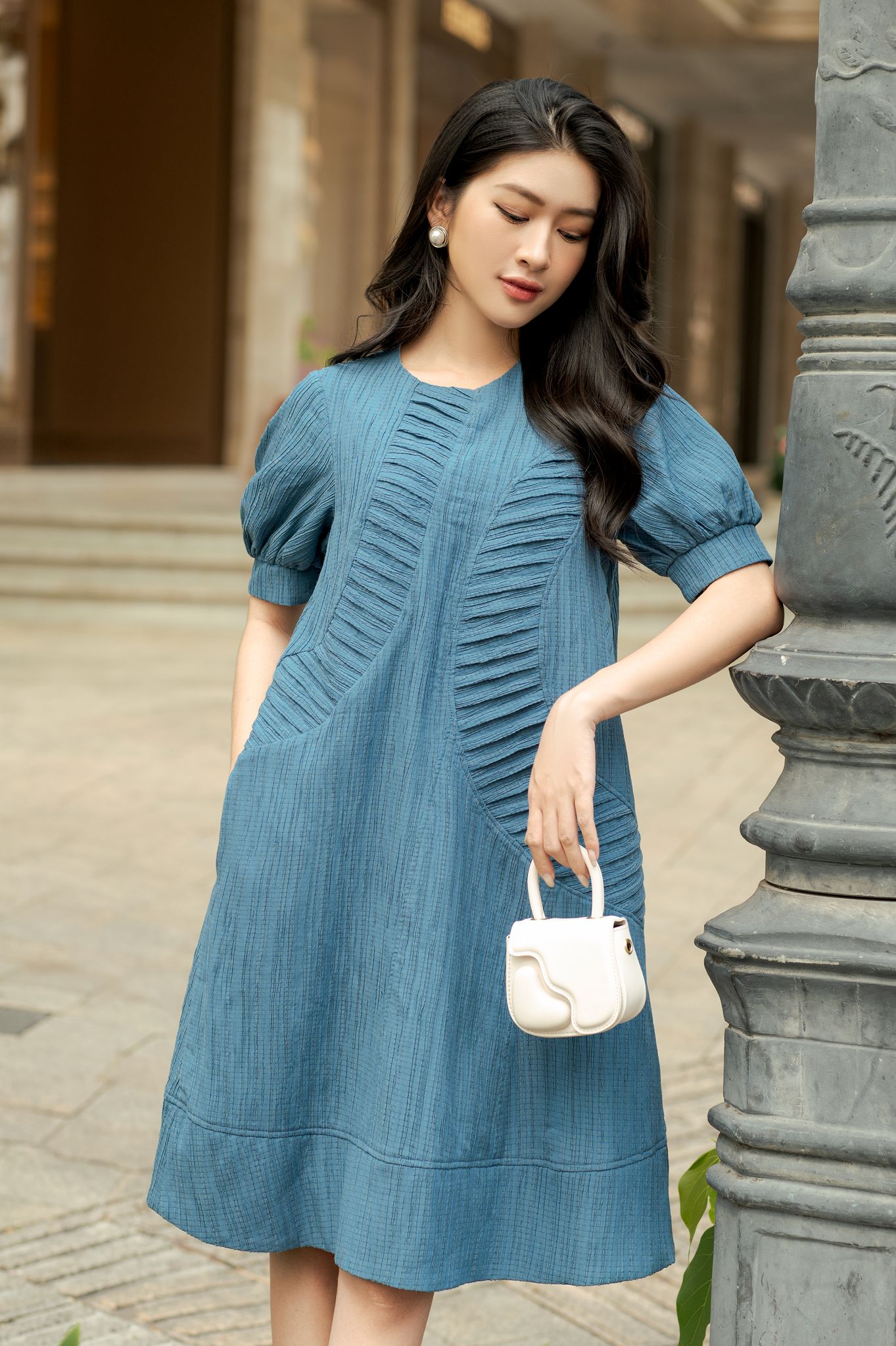 OLV - Đầm Naida Pleated Dress