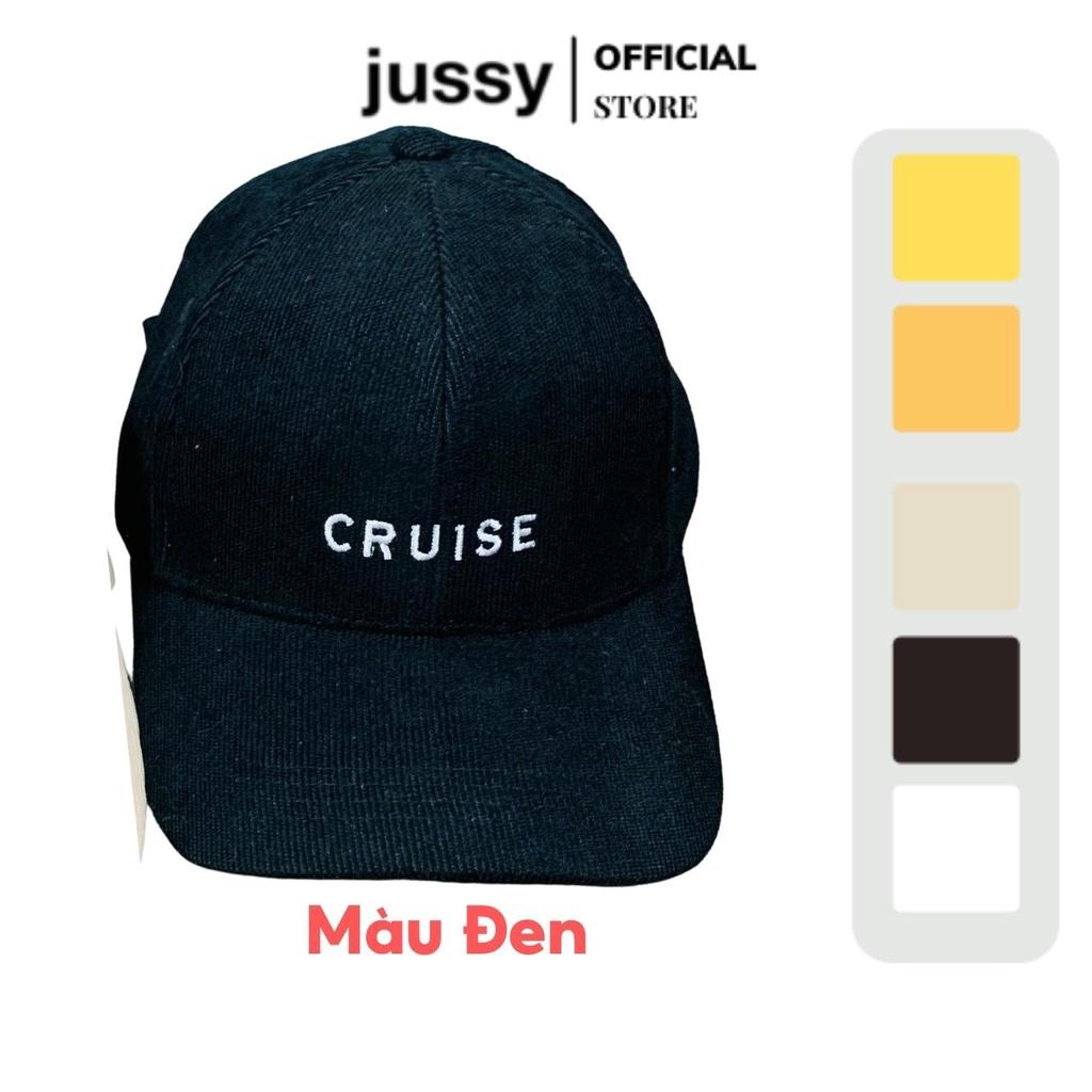 Mũ Lưỡi Trai Cruise Nón Kết Nam Nữ Jussy Fashion Chất Vải Nhung Mịn Phong Cách Nón Lưỡi Trai Unisexnhiều Màu Hot Trend