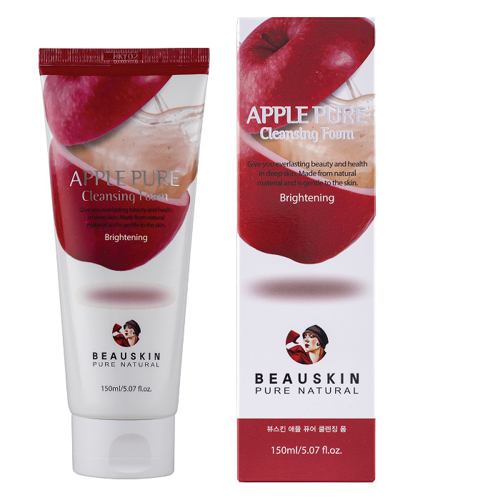 Kem tẩy da chết sạch da thảo dược táo đỏ Apple White Peeling Gel Beauskin Hàn quốc ( 150ml) kèm 3 khuôn