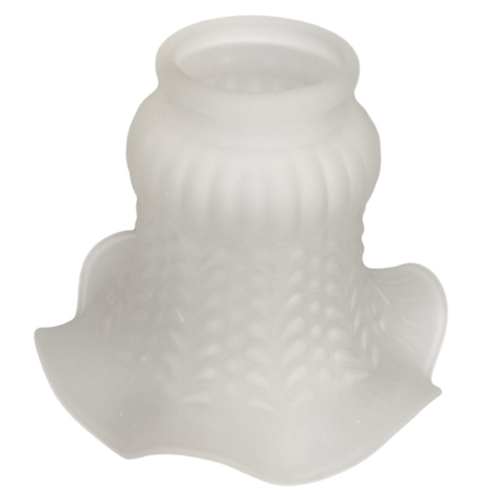 Glass Ceiling Lamp Shade Flower Shaped Lighting Fixture for Bedroom Corridor