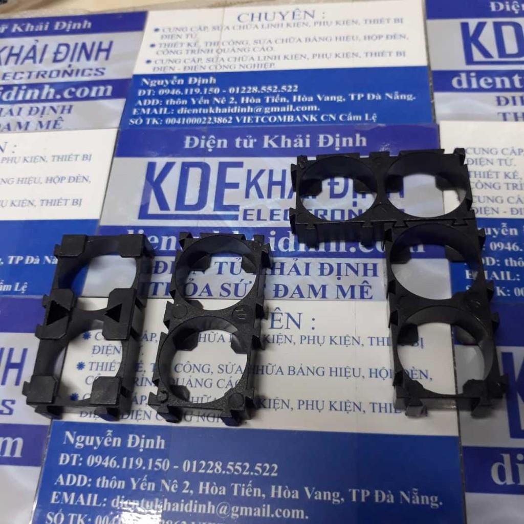 ĐẦU khung nhựa, đế giữ pin 18650 PIN 3.7V các loại 1 viên ~ 3 viên kde3179