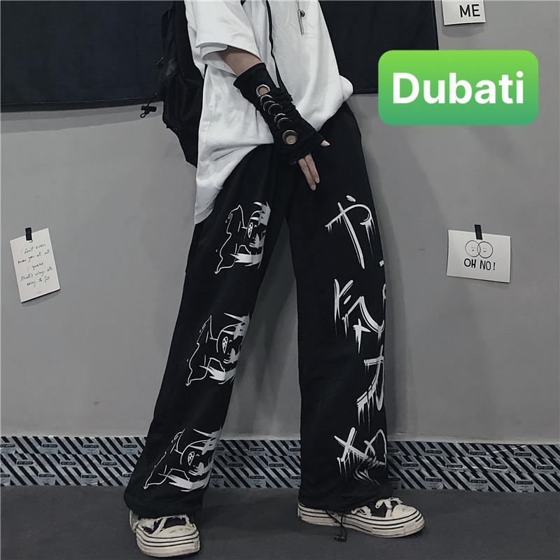 QUẦN JOGGER NAM NỮ UNISEX CHẤT NỈ DÀY DA CÁ ỐNG SUÔNG RỘNG THÊU CHỮ NHẬT RÚT DÂY HÀN QUỐC CAO CẤP - FASHION