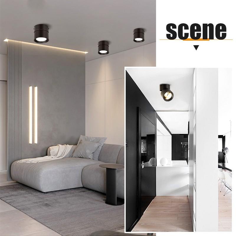 Đèn Led Âm Trần 5w 7w 10w 15w có thể gấp gọn tiện dụng chất lượng cao, Đèn Ống Bơ, Đèn Rọi