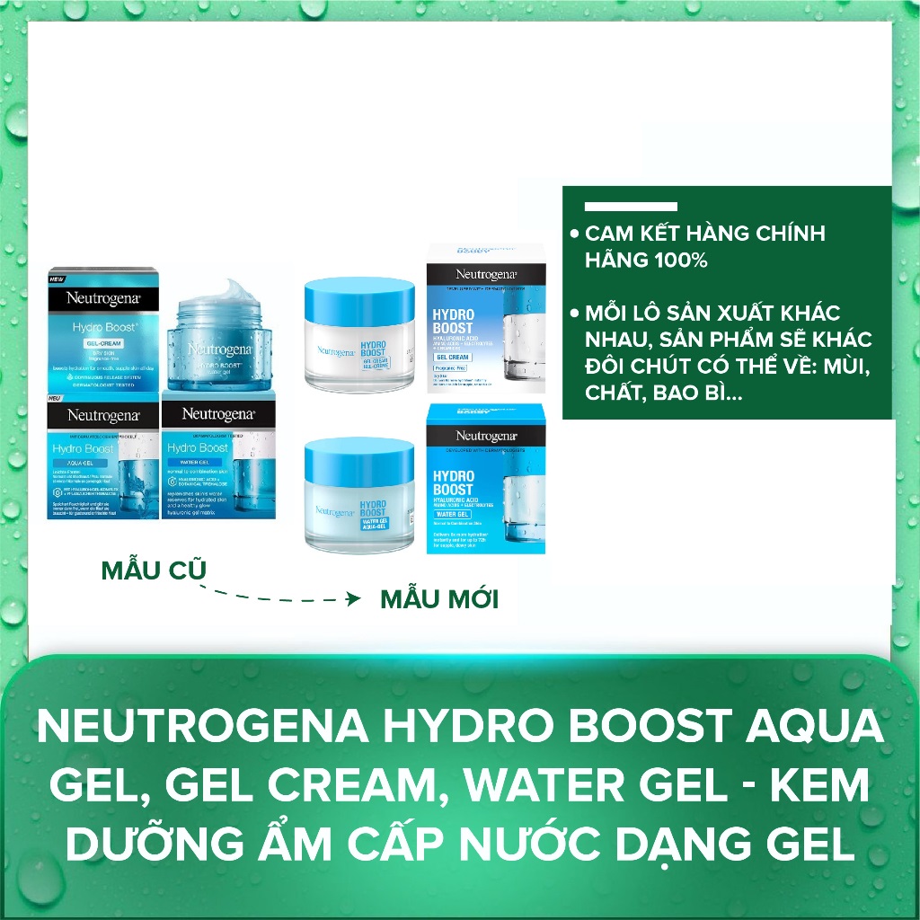 (Package mới) Dưỡng ẩm da dầu Neutrogena Hydro Boost Water Gel - 50ml