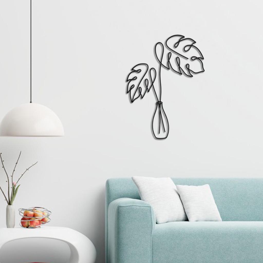 Metal Flower Wall Art Sculpture Decoration Indoor Wall Decor