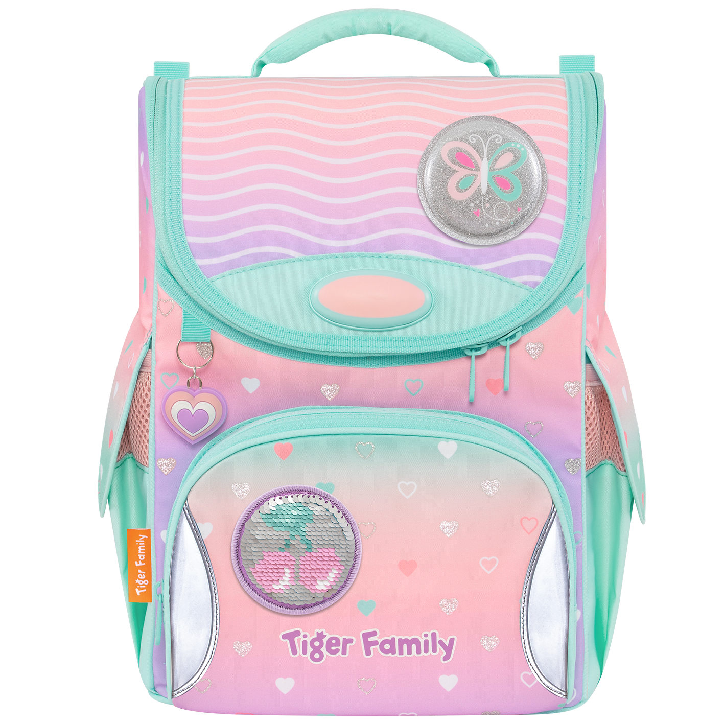 Cặp Chống Gù Nature Quest Schoolbag Pro - Peach Waves - Go Green - Tiger Family TGNQ-096A