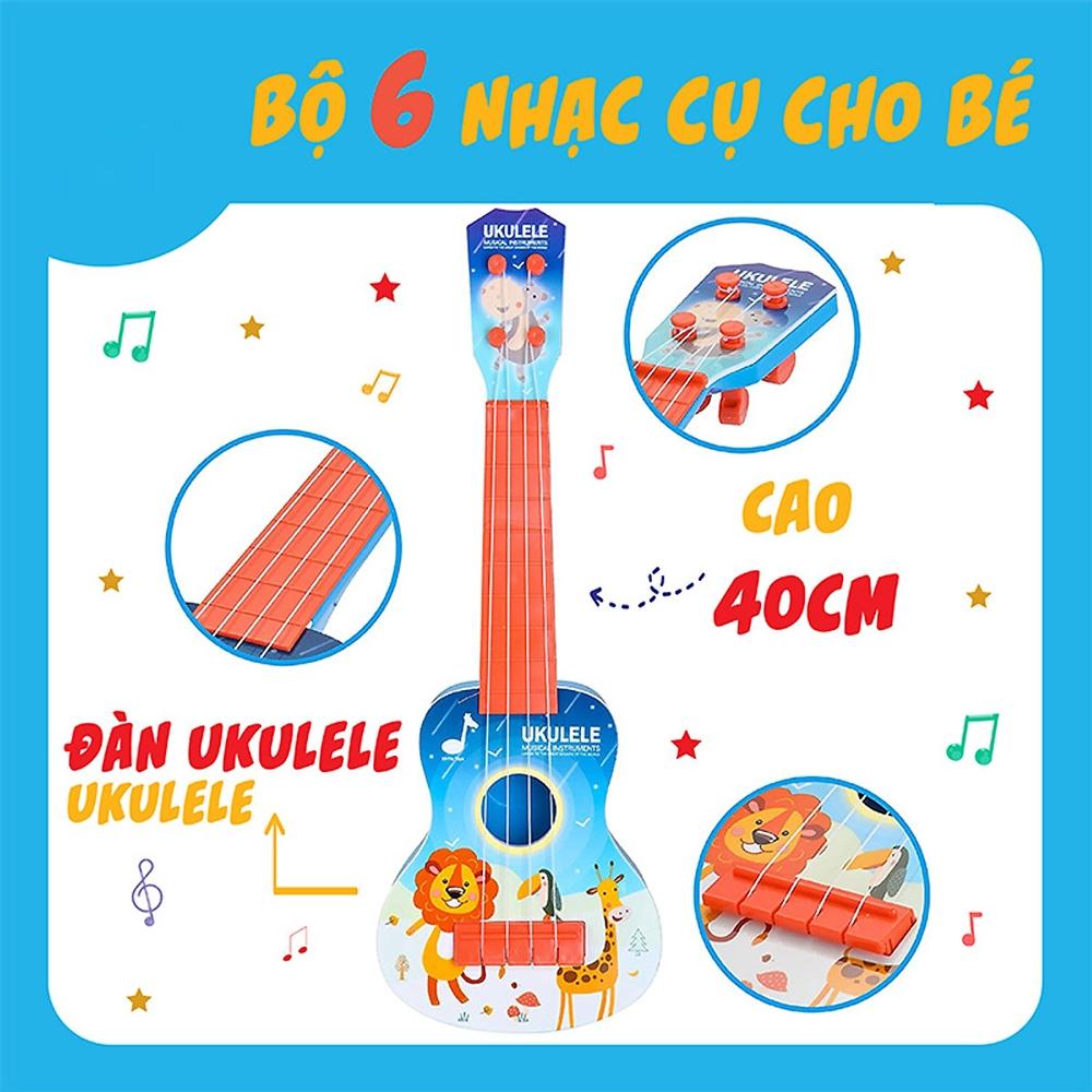 Bộ Đồ Chơi 6 Nhạc Cụ Cho Bé - Peek A Boo PAB015