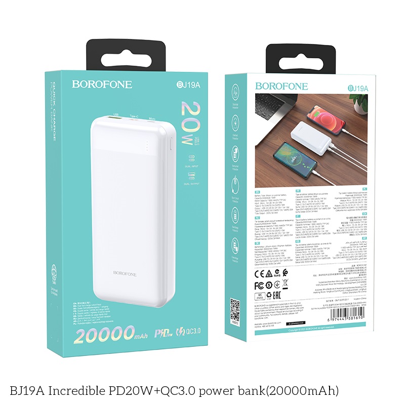 PIN SẠC DỰ PHÒNG BJ20 10000MAH - JL