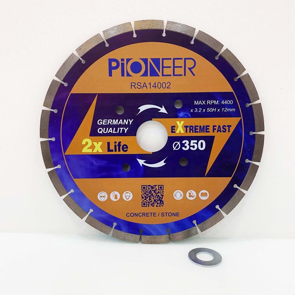 LƯỠI CẮT GẠCH ĐÁ 24 RĂNG PHI Ø350MM RSA14002 chuyên cắt gạch, đá chất lượng cao chính hãng