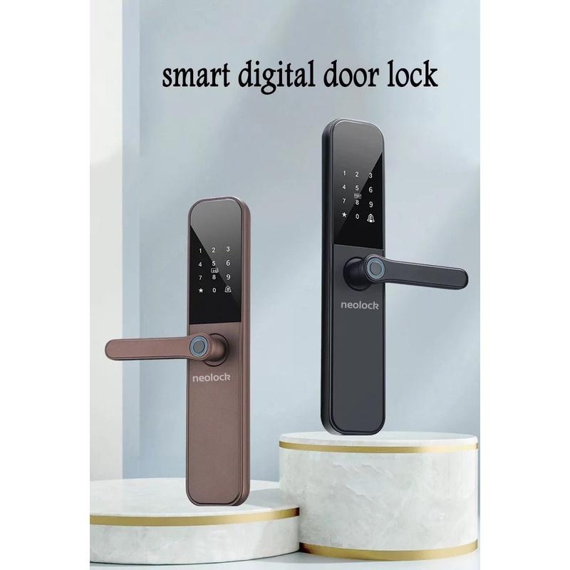 Khóa cửa vân tay thông minh cao cấp qua APP Neolock - neo5S dành cho cửa gỗ, cửa thép chống cháy, cửa nhựa, biệt thự,...