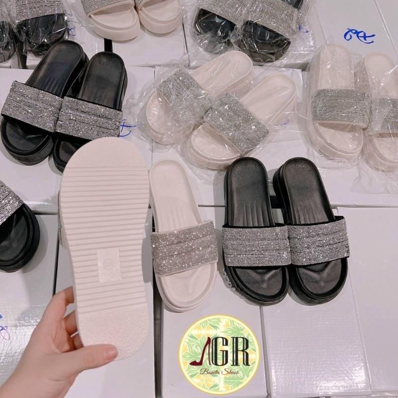Dép 3 quai đá siêu êm hàng q c cao cấp đế 5 cm