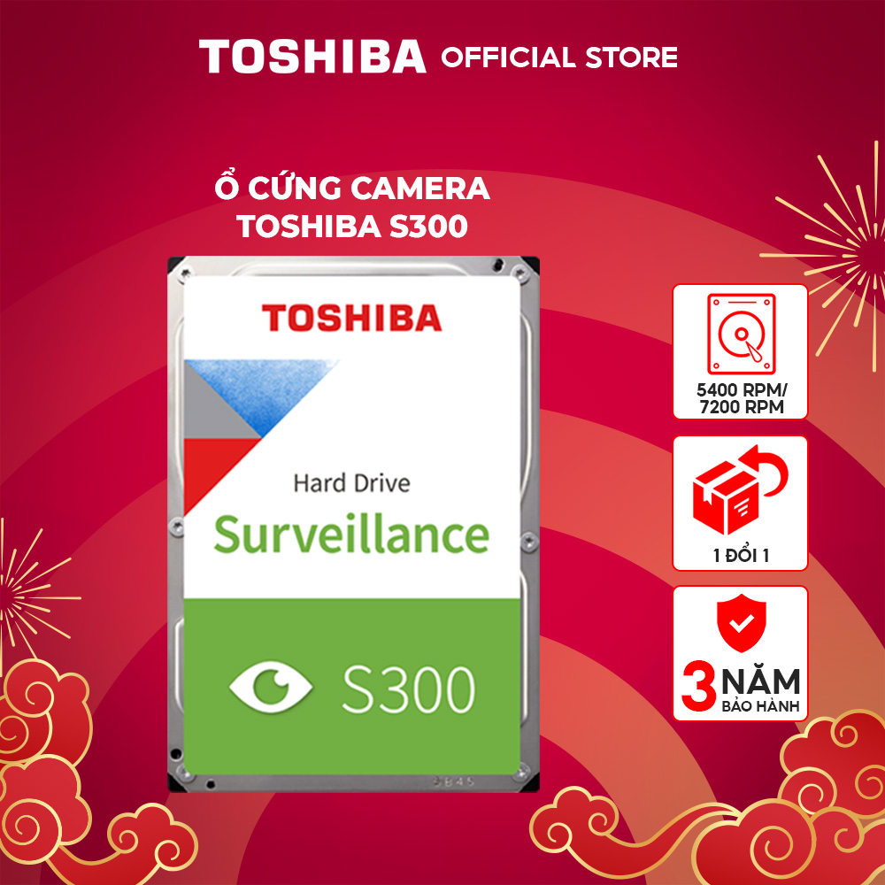 Ổ Cứng Camera Toshiba S300 Hàng Chính Hãng - 6Tb