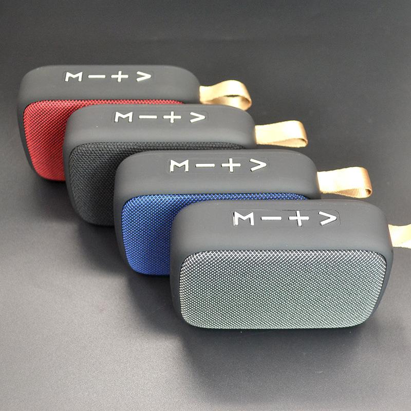 Mini Di Động Loa Bluetooth Không Dây HIFI 3D Stereo Vải Hộp Âm Thanh Ngoài Trời Đài FM Nghe Nhạc Hỗ Trợ USB Thẻ TF Color: green