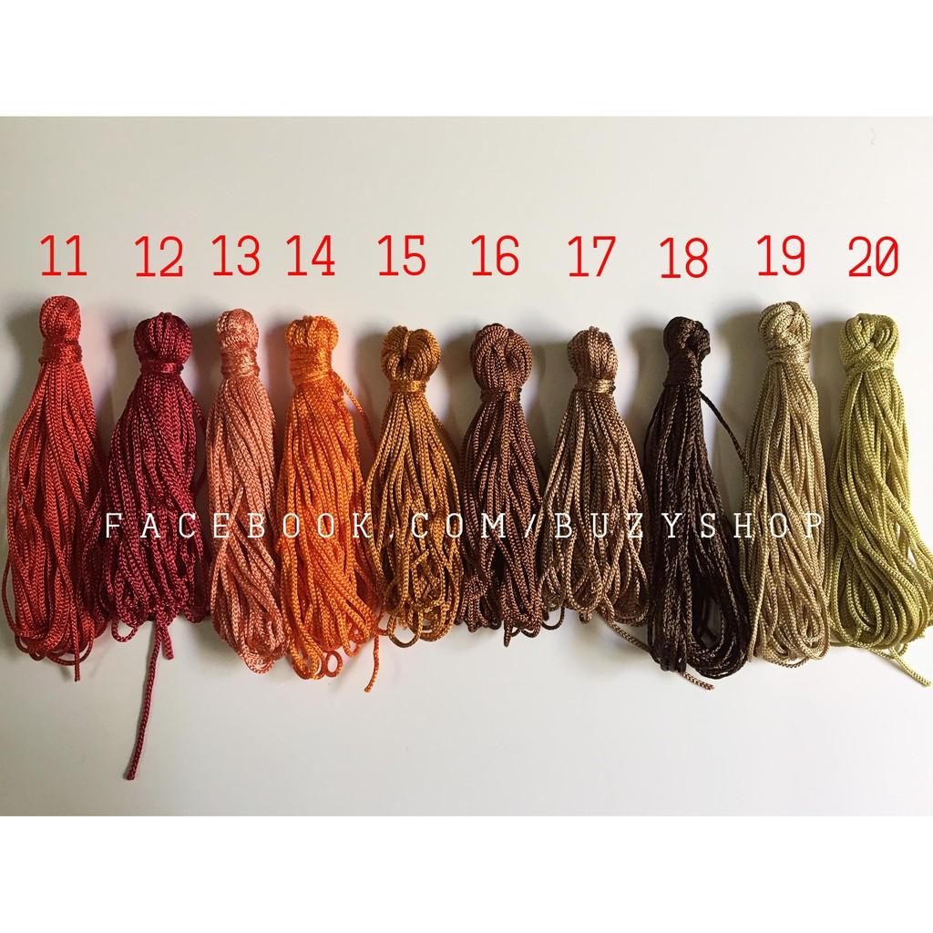 THÊM MÀU MỚI dây cotton thắt vòng 1mm nguyên liệu thủ công