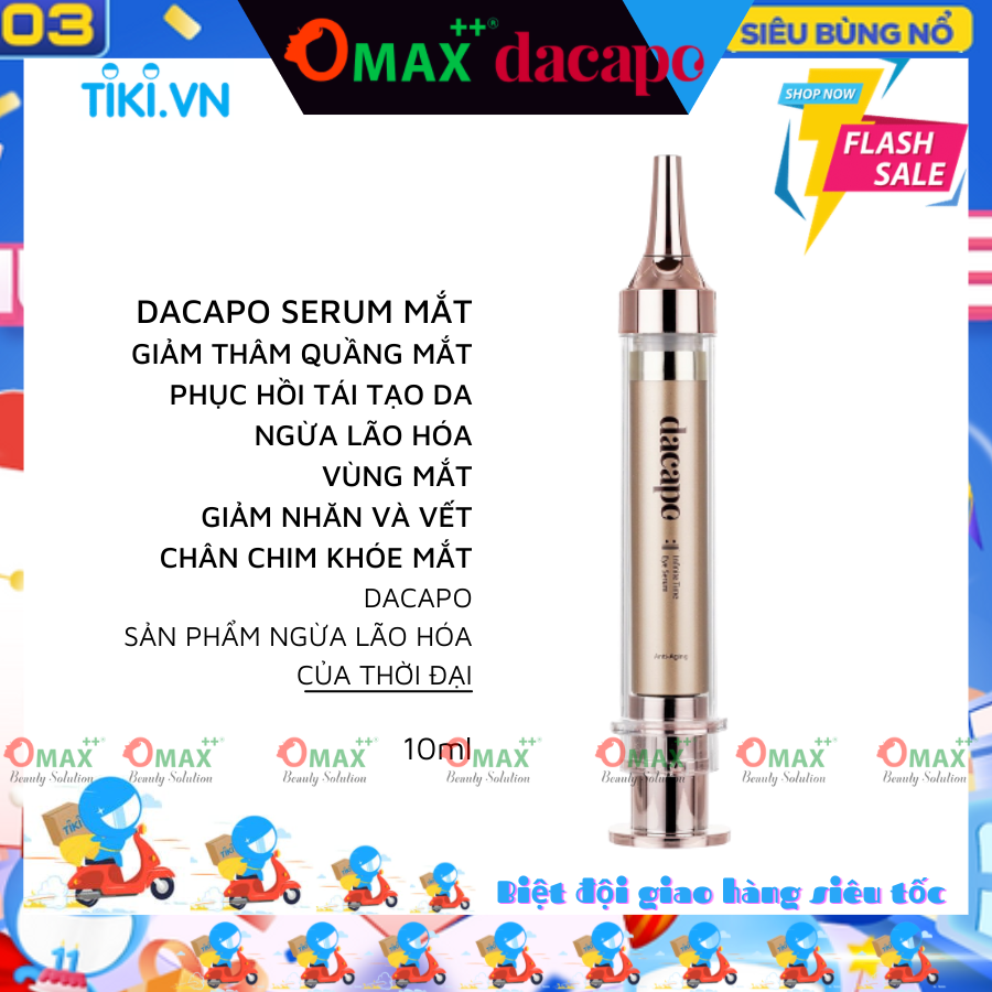 DACAPO - SERUM DƯỠNG DA NGỪA LÃO HÓA VÙNG MẮT DACAPO 10ML