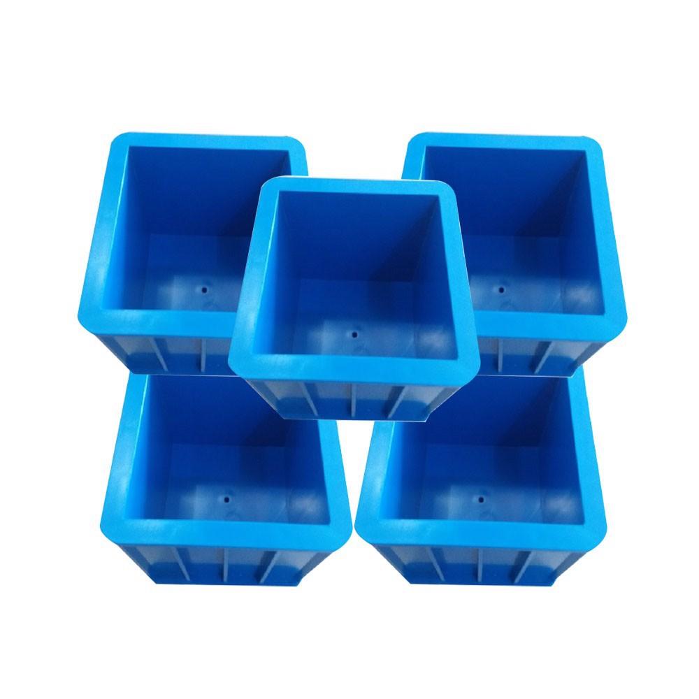 Khuôn đúc mẫu bê tông lập phương bằng nhựa 150x150x150mm màu xanh