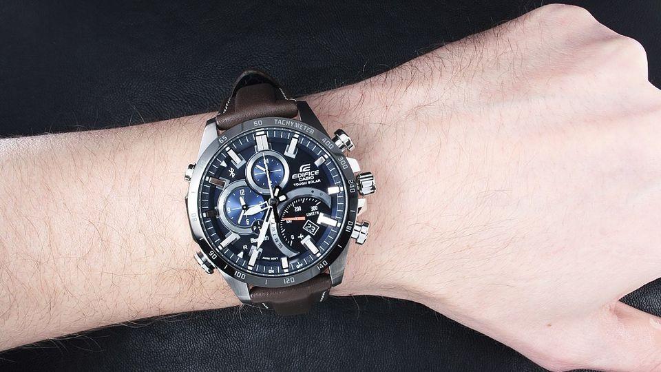 Đồng Hồ Nam Dây Da Casio Edifice EQB-501XBL-2ADR - Bluetooth - Năng lượng mặt trời - EQB-501XBL-2A