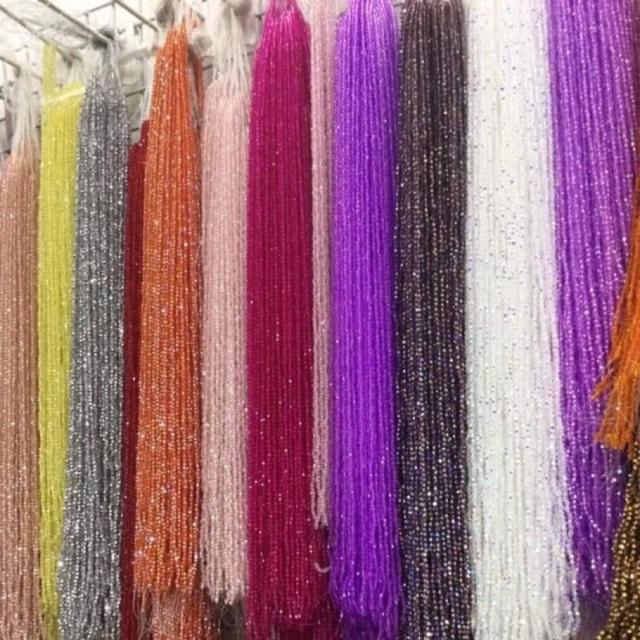 10 Dây Pha Lê Nhựa Hạt Nón 3mm 4mm