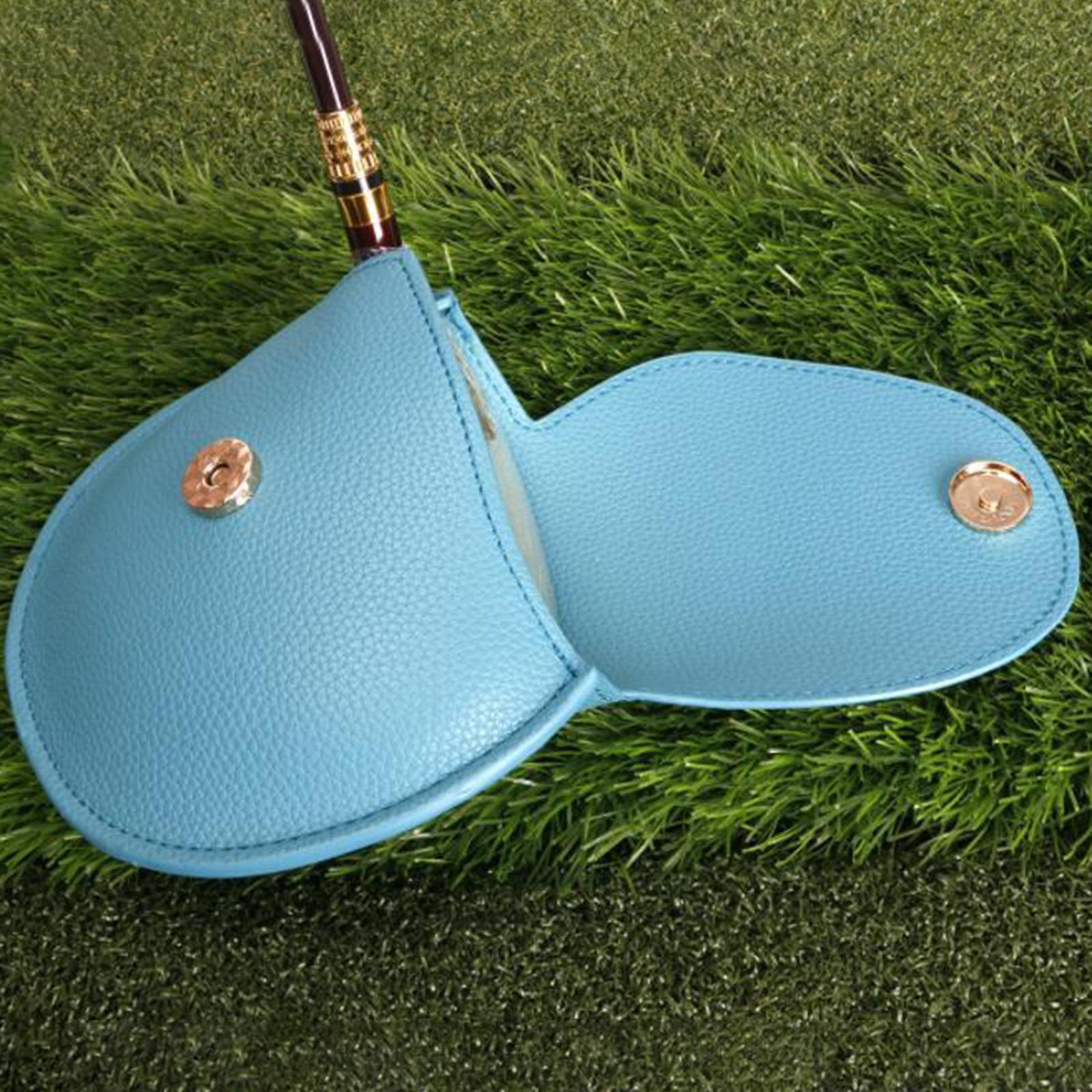 2Pcs Golf Mallet Putter Head Cover Bag Golf Putter Headcover