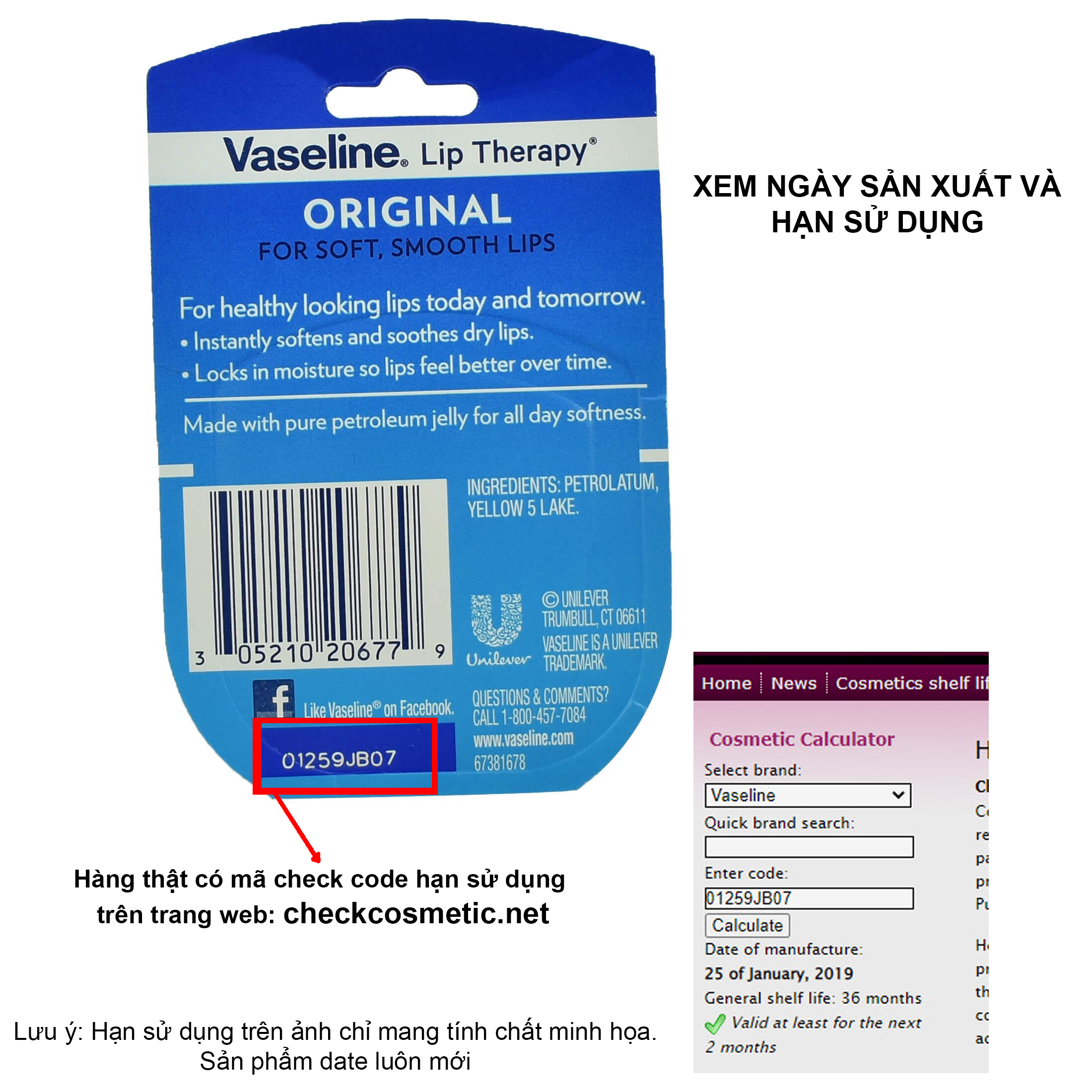 Son Dưỡng Môi Hồng Xinh Vaseline Lip Therapy Rosy Lip