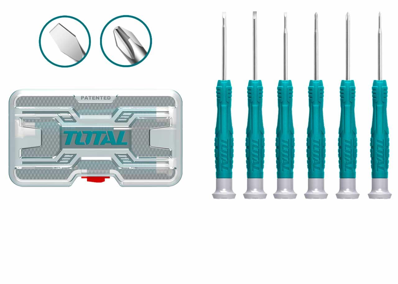 BỘ 6 TUA VÍT ĐỒNG HỒ TOTAL THT250PS0601 - HÀNG CHÍNH HÃNG