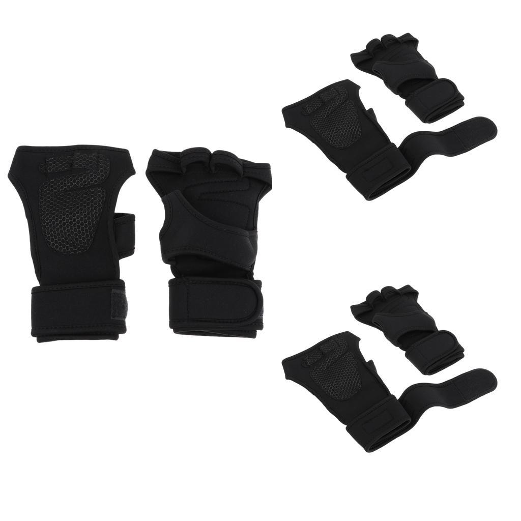 Unisex Wrist Support Half Finger Cycling Motorcycle Gloves