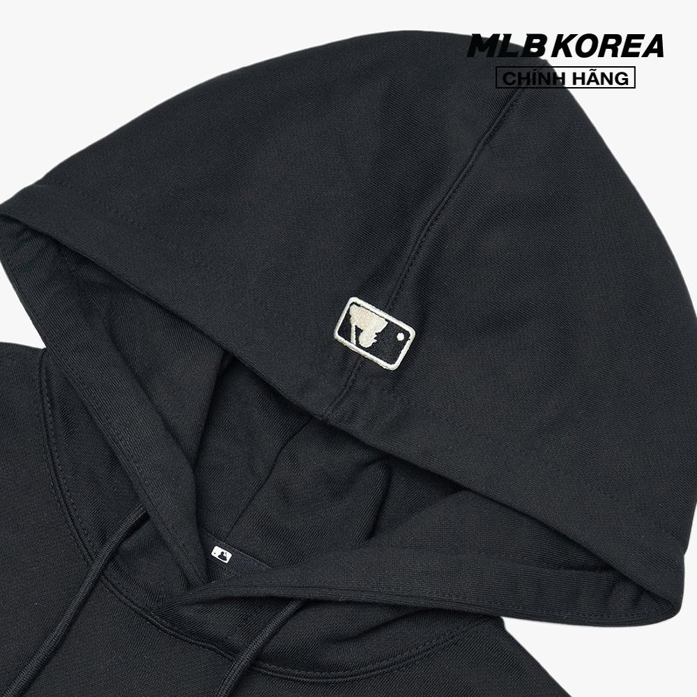 MLB - Áo hoodie tay dài phối mũ Checkerboard Big Logo Overfit 3AHDO0126-43BKS