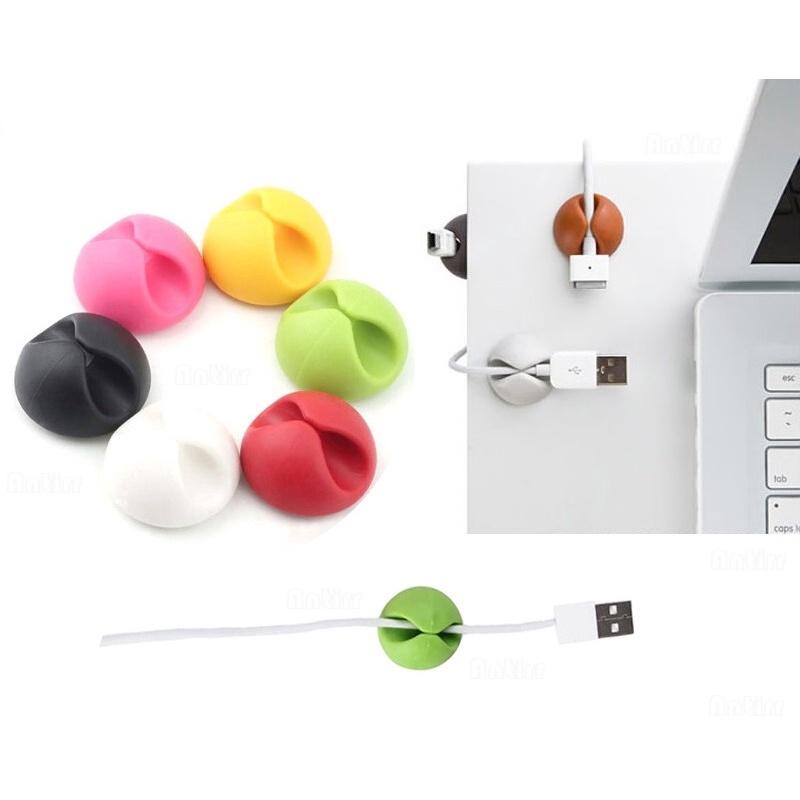Dụng Cụ Sắp Xếp Dây Cáp Sạc / Tai Nghe / Thẻ Gắn Bàn Tiện Dụng