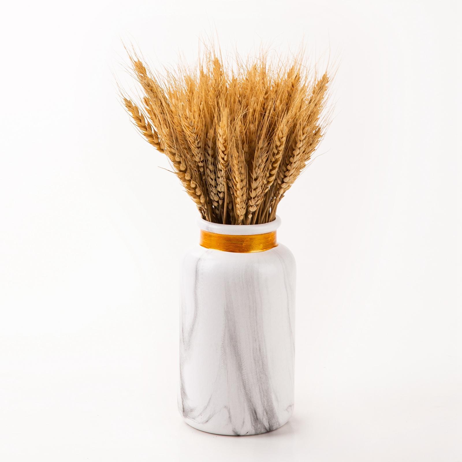 Modern Marble Ceramic Flower Vase Decorative for Table Office Home Decor